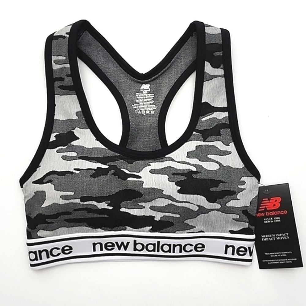 New Balance Women's Medium Impact Camo Sports Bra Size Small